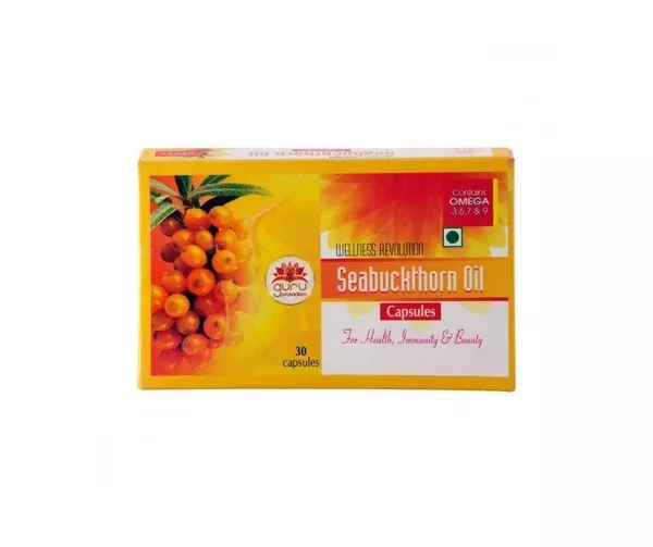 Guru Prasadam Seabuckthorn Oil Capsules - 30 caps