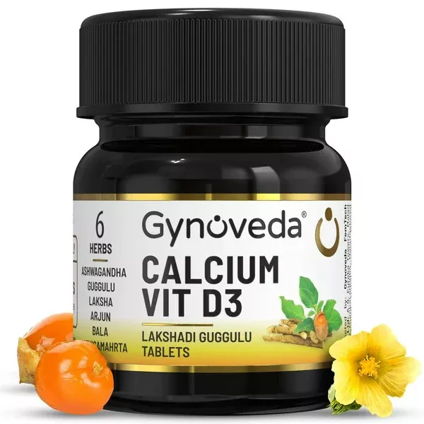 Gynoveda Calcium & Vitamin D3 Tablets - 60 tabs