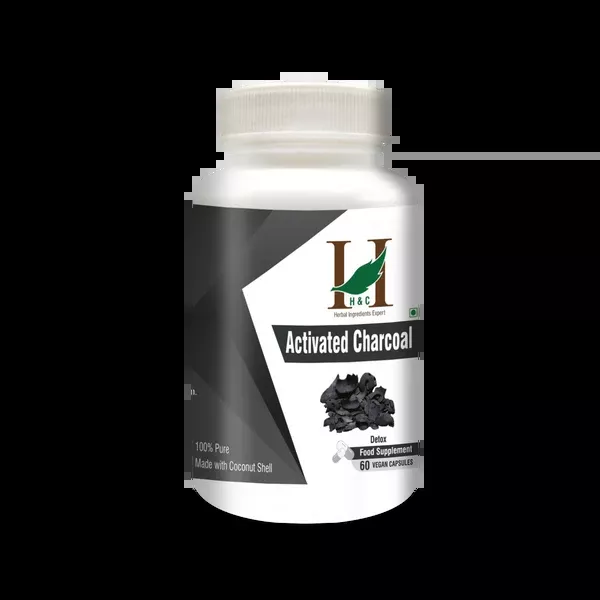 H&C Herbal Activated Charcoal Capsules - 60 caps