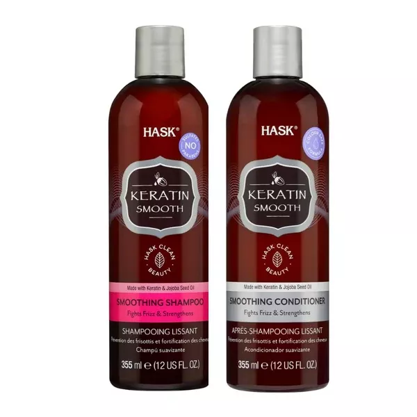 HASK Keratin Smoothing Shampoo & Conditioner - combo