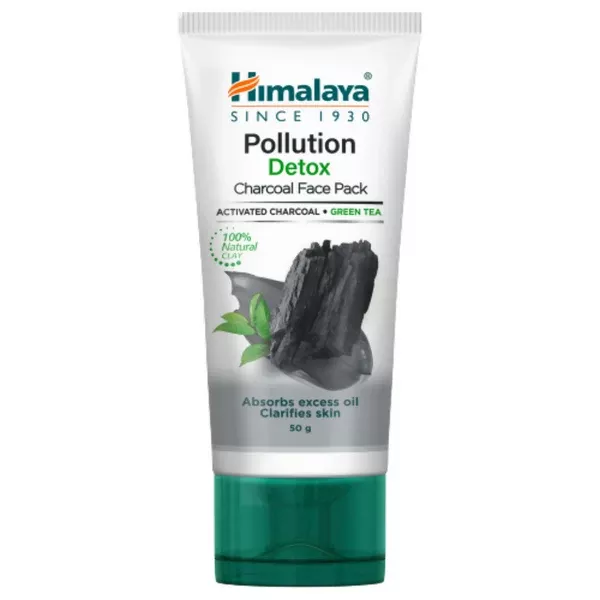 Himalaya Herbals Pollution Detox Charcoal Face Pack - 50 gm