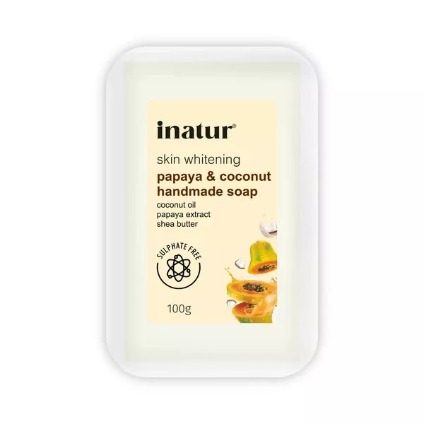 Inatur Papaya and Coconut Soap - 100 gm
