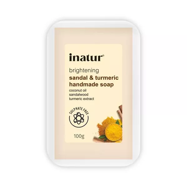 Inatur Sandal & Turmeric Bathing Bar - 100 gm