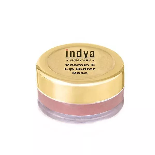 Indya Vitamin E Lip Butter - Rose - 8 gm