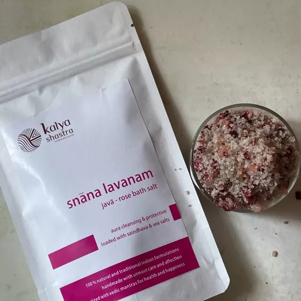 Kalya Shastra Snaana Lavanam Javaa Rose Bath Salt - 100 gm