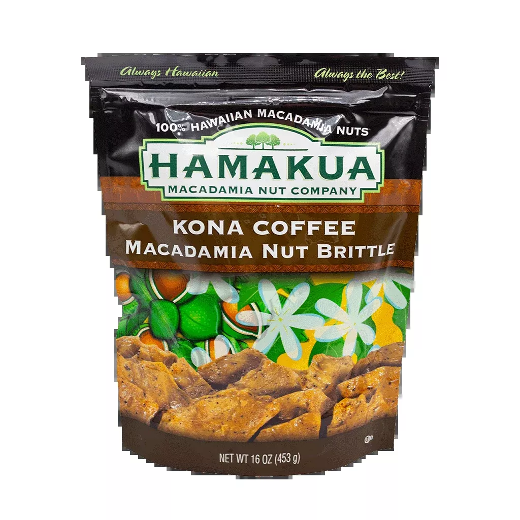 Kona Coffee Macadamia Nut Brittle