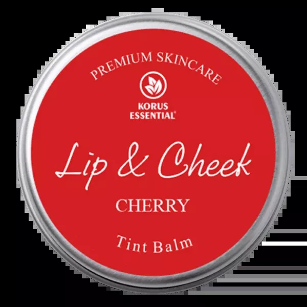 Korus Essential Cherry Lip & Cheek Tint Balm - 8 gm