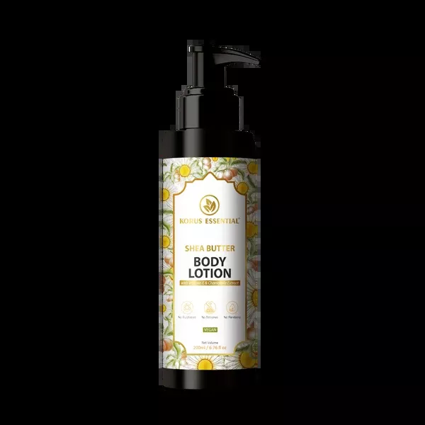 Korus Essential Shea Butter Body Lotion With Vitamin E & Chamomile Extract - 200 ml