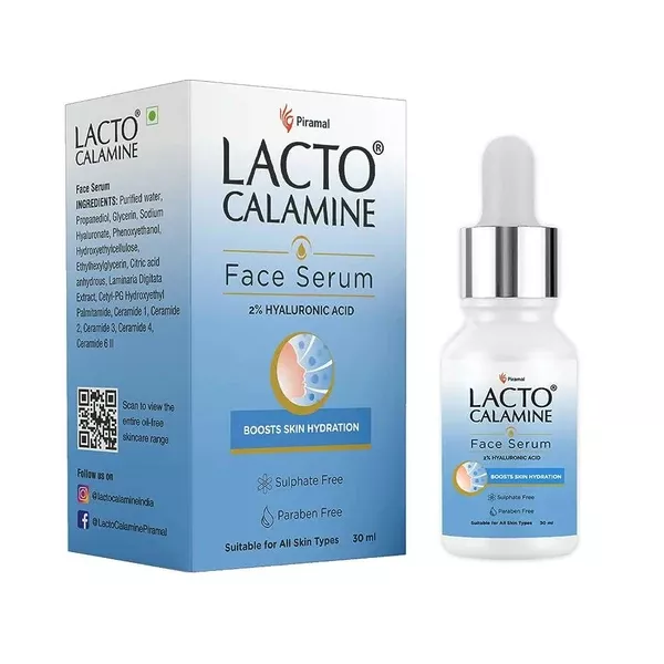 Lacto Calamine 2% Hyaluronic Acid Face Serum - 30 ml
