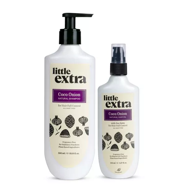 Little Extra Coco Onion Hair Oil & Shampoo - combo