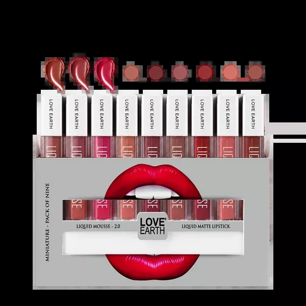 Love Earth Liquid Mousse Lipstick 2.O - Combo