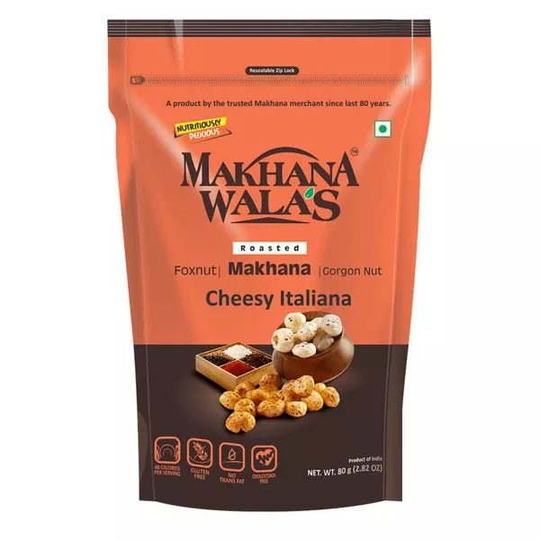 Makhanawala's Roasted Makhana Cheesy Italiana - 80 gm