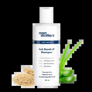 Man Matters 1% Ketoconazole Anti-Dandruff Shampoo, Reduces Itching & Dandruff - 100 ml