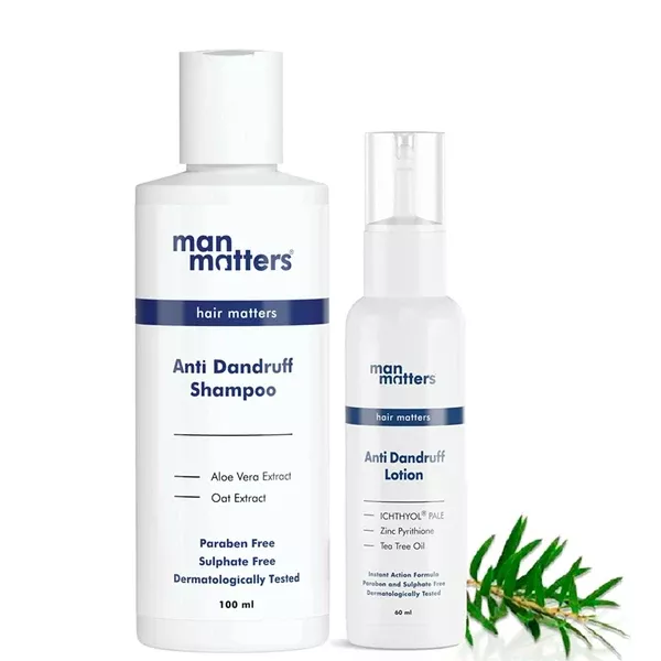 Man Matters Anti Dandruff Shampoo & Dandruff Removal Lotion Combo - combo
