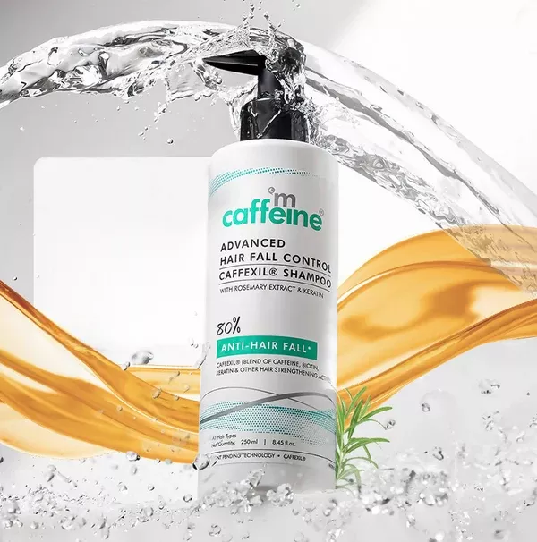 mCaffeine Advanced Hair Fall Control Caffexil Shampoo with Rosemary - 250 ml