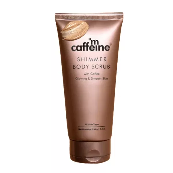 mCaffeine Shimmer Body Scrub with Coffee - 150 gm