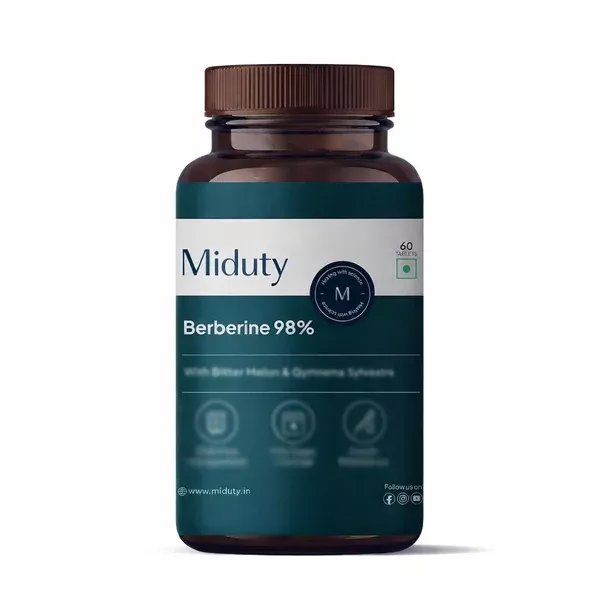 Miduty by Palak Notes Blood Sugar Control Tablets - 60 tabs