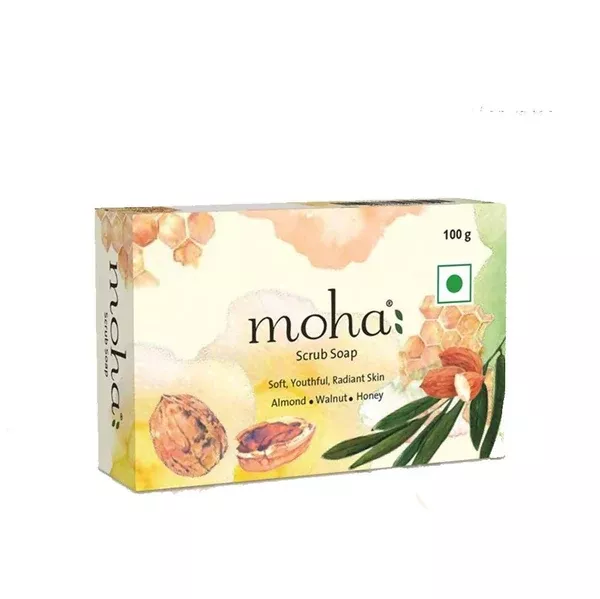 Moha Scrub Soap - Pack of 1 - 100 gm