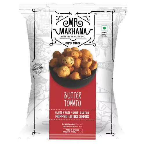 Mr. Makhana Super Snack Butter Tomato - 25 gm