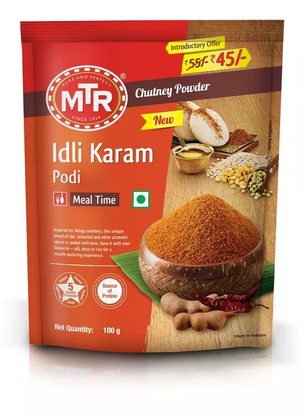 MTR Idli Karam Podi - 100 gm - Pack of 3