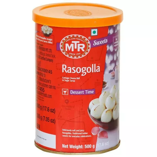 MTR Rasogolla Tin - 500 gm