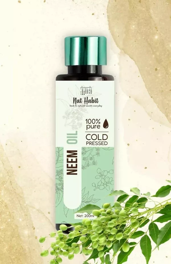 Nat Habit 100% Pure Cold Pressed Neem Oil - 200 ml