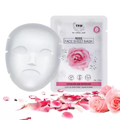 The Natural Wash Rose Face Sheet Mask - Pack of 1 - 20 gm