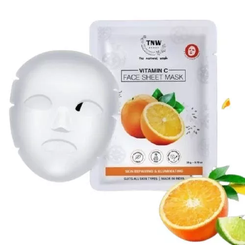 The Natural Wash Vitamin C Face Sheet Mask - Pack of 1 - 20 gm