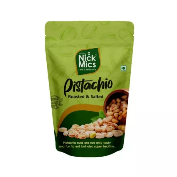 Nickmics Roasted & Salted Pistachio - 250 gm