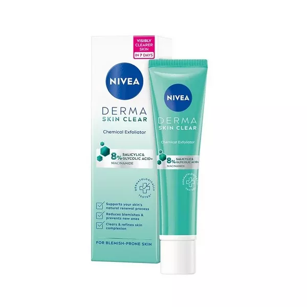 Nivea Derma Skin Clear Exfoliator Face Cleansing - 40 ml