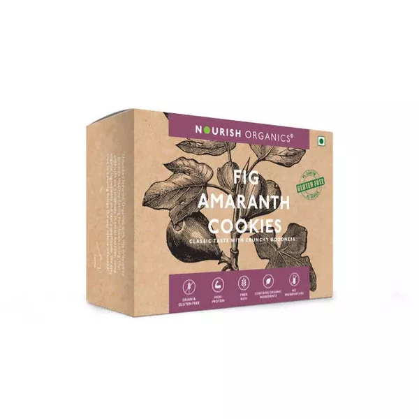 Nourish Organics Fig Amaranth Cookies - 120 gm