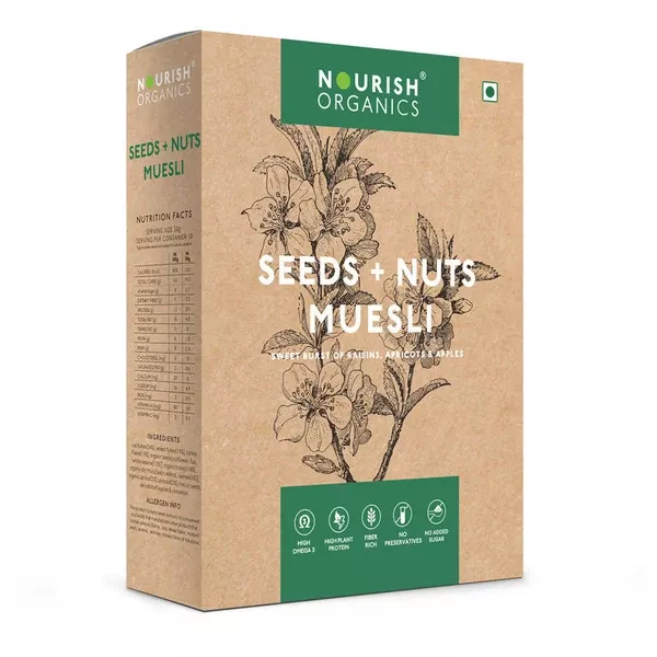 Nourish Organics Seeds + Nuts Muesli - 300 gm
