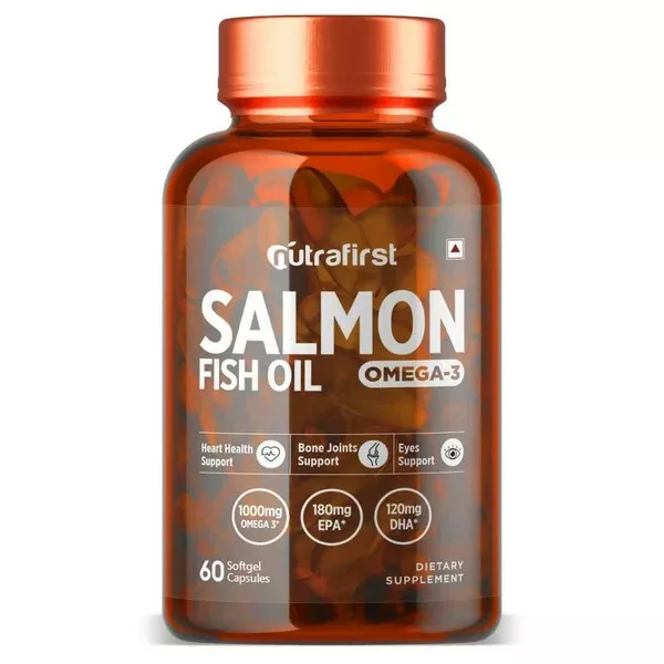 Nutrafirst Salmon Fish Oil Capsules - 60 caps