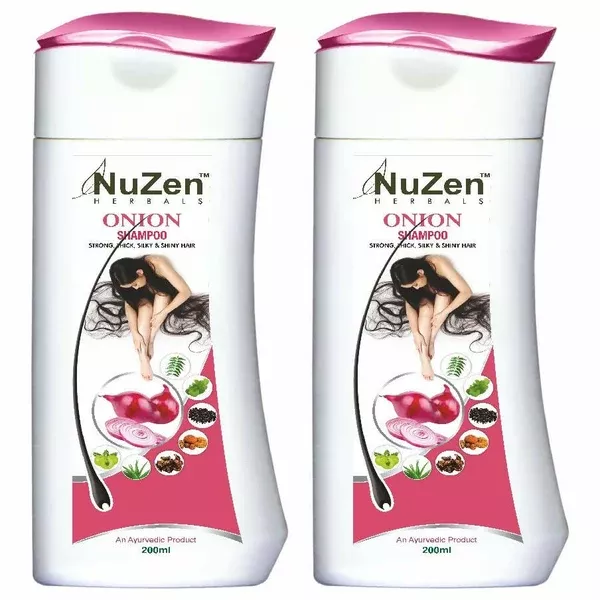 NuZen Herbals Onion Shampoo - 200 ml - Pack of 2