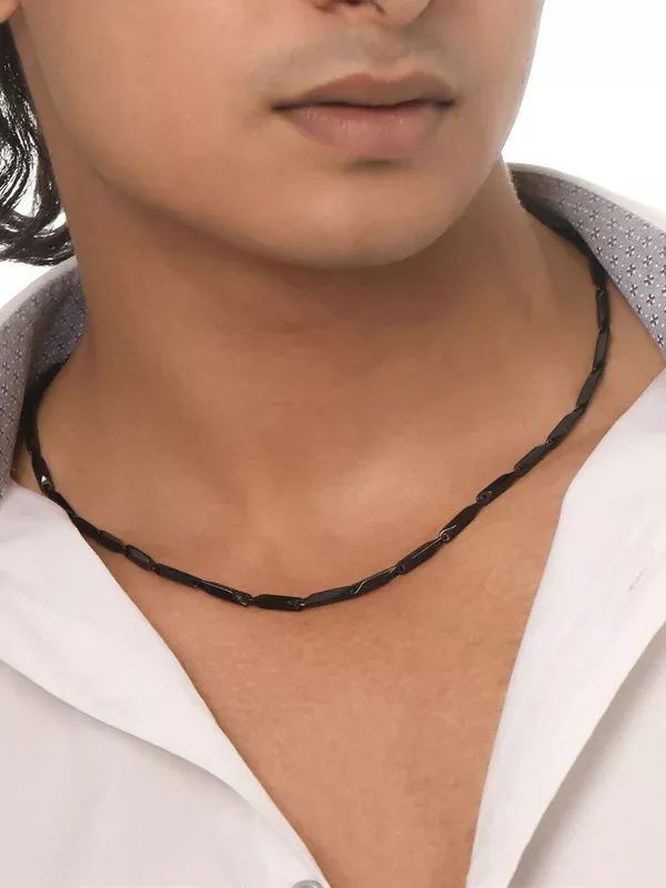 NVR Men's Black Metal Chain - One size