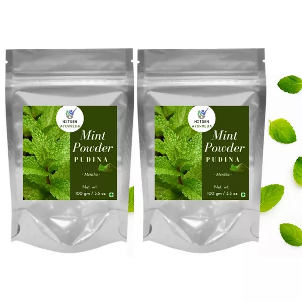 Nxtgen Ayurveda Mint Powder (Pudina) - 100 gm - Pack of 2