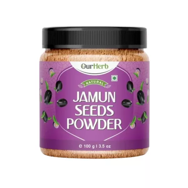 OurHerb Pure & Natural Jamun Seeds Powder - 100 gm