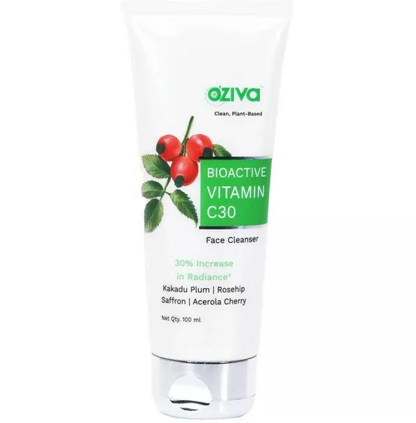 OZiva Bioactive Vitamin C30 Face Cleanser - 100 ml