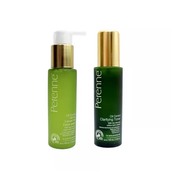 Perenne Daily Essential Combo For Acne Prone And Sensitive Skin - combo