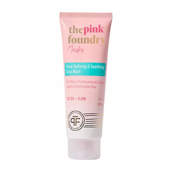 The Pink Foundry Pore Refining & Soothing Clay Mask - 100 gm