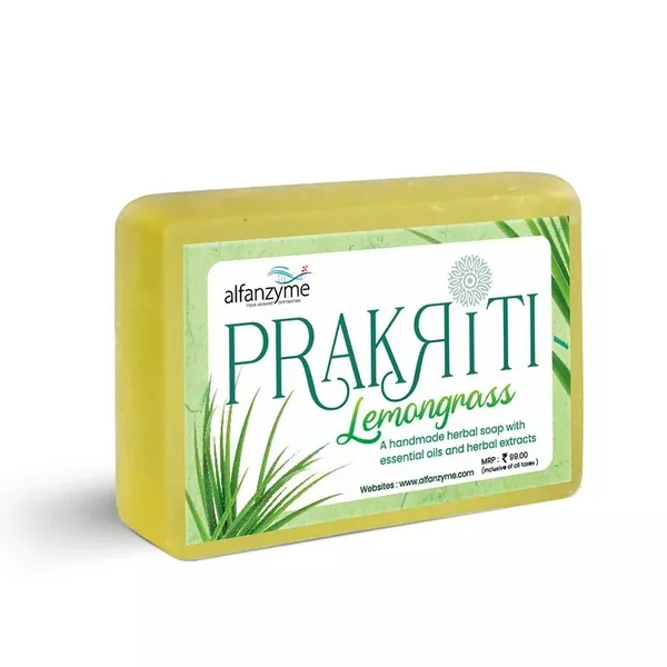 Prakriti Herbal Soap Lemongrass - 100 gm