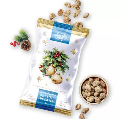Praline Pecans - 1 lb Holiday Bag