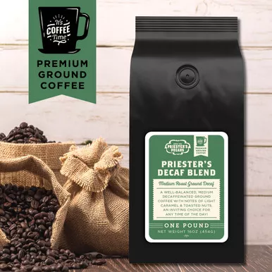 Priester's Private Blend DECAF Coffee - 1 lb Ground