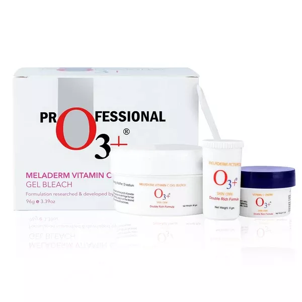 Professional O3+ Meladerm Vitamin C Gel Bleach - Combo