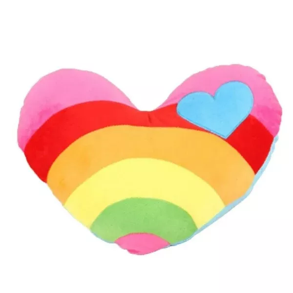 The Purple Tree Rainbow Heart Cushion, Valentines Day Gift