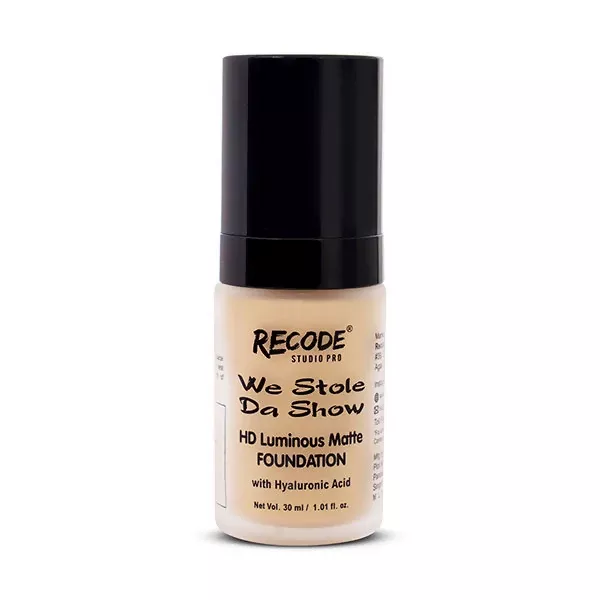 Recode HD Luminous Matte Foundation - 02 Bharat - 30 ml
