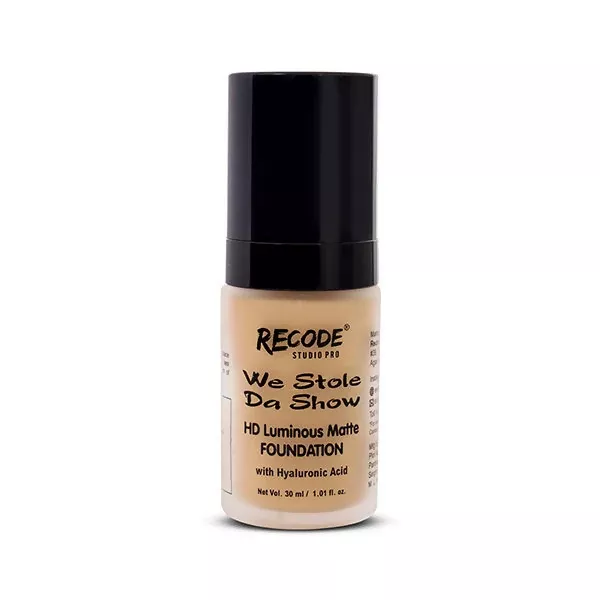 Recode HD Luminous Matte Foundation - 04 Hindustan - 30 ml