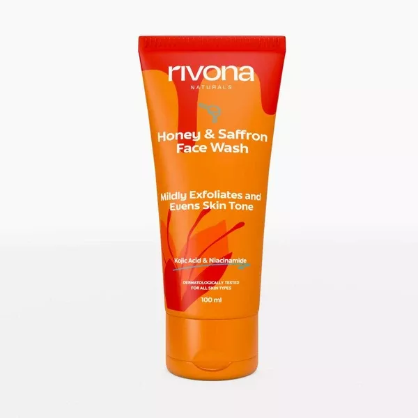 Rivona Naturals Honey & Saffron Face Wash - 100 ml