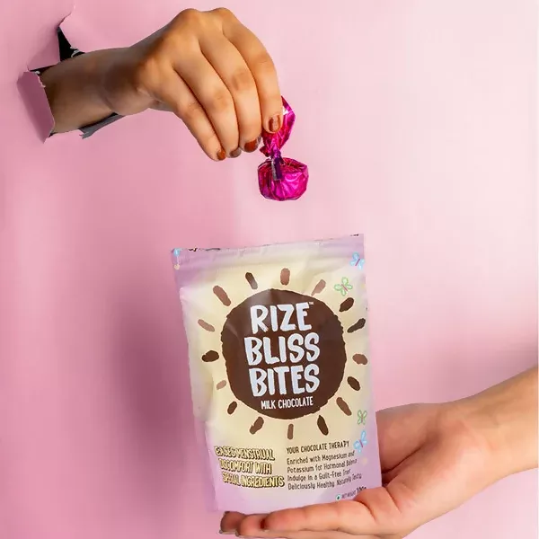 Rize Energy Bar Bliss Bites - Milk Chocolate - 8 Bites