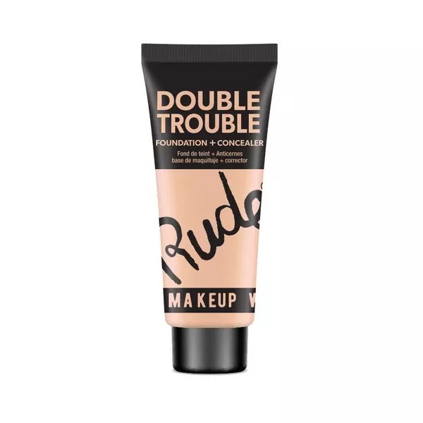 Rude Cosmetics Double Trouble Foundation + Concealer - Ivory 03 - 30 ml